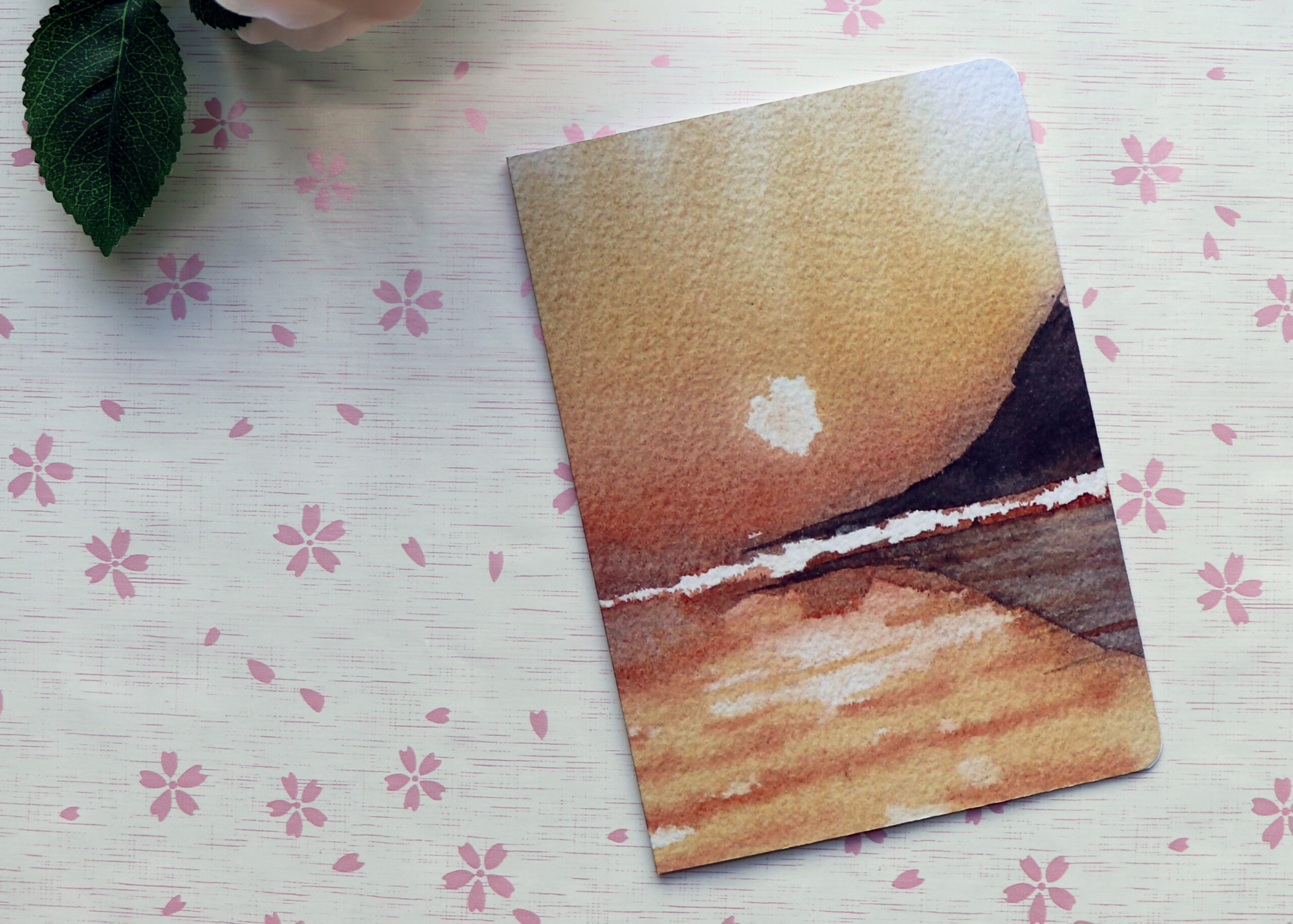 Set of Handmade Watercolor Greeting Cards skies
